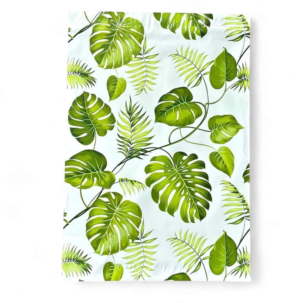 25 qty Leaves Poly Mailers 10x13